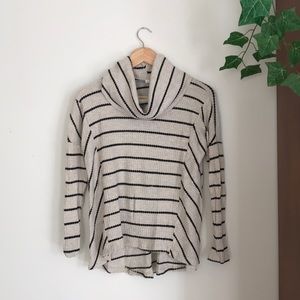 Eri & Ali  striped waffle pullover